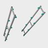 Rayonnage aluminium H2215 P400 - 5 niveaux